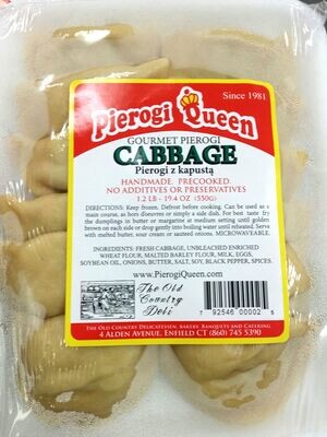 Pierogi Packaged - 12, 1.2LB with Cabbage