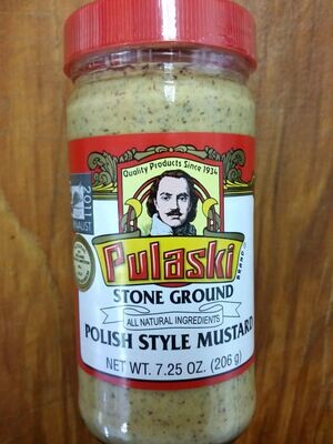 Polish style mustard, packaged