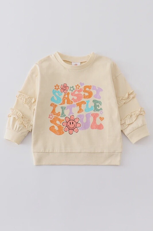 Sassy Little Soul Ruffle Sweatshirt