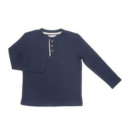 Tommy Waffle Henley Navy