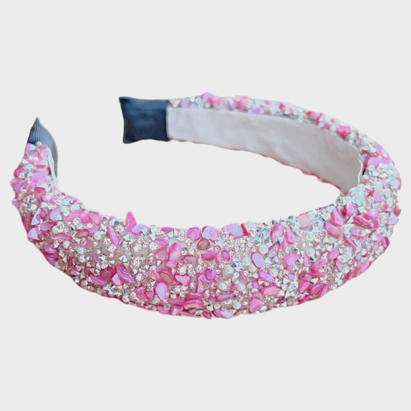 HOH All That Glitters Headband - Pink + Silver
