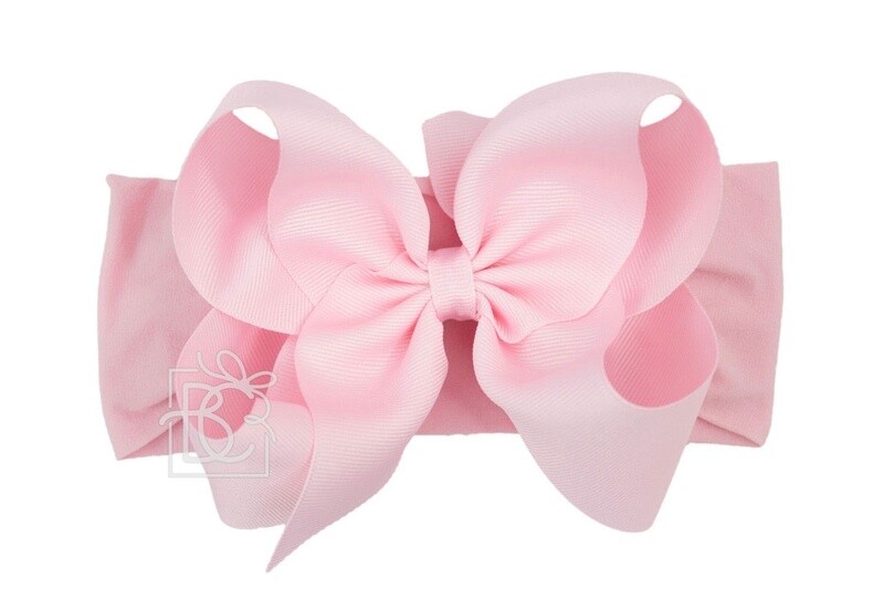 Pantyhose Headband w/5.5&quot; XL Grosgrain Bow