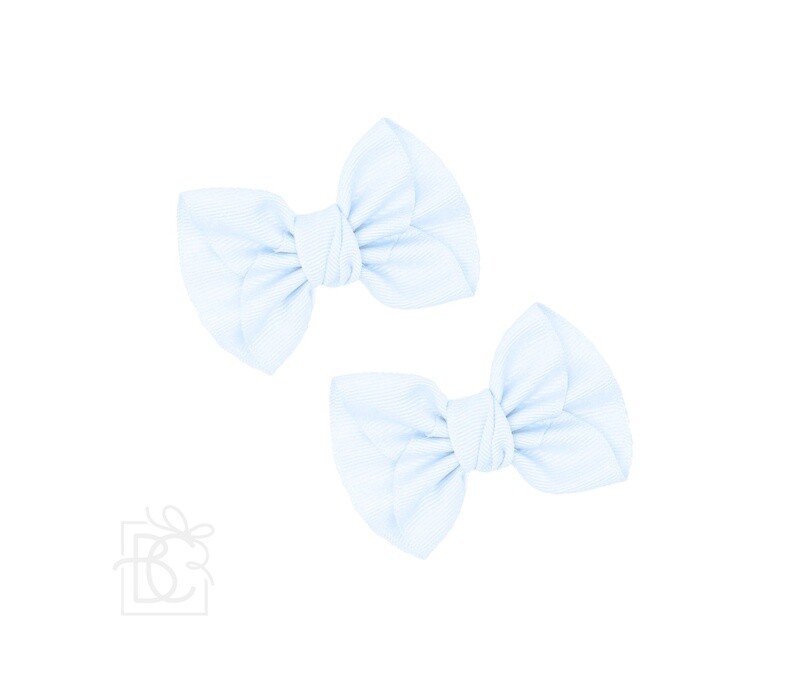 2pk 2.5&quot; Mini Anne Grosgrain Bow w/Euro Knot