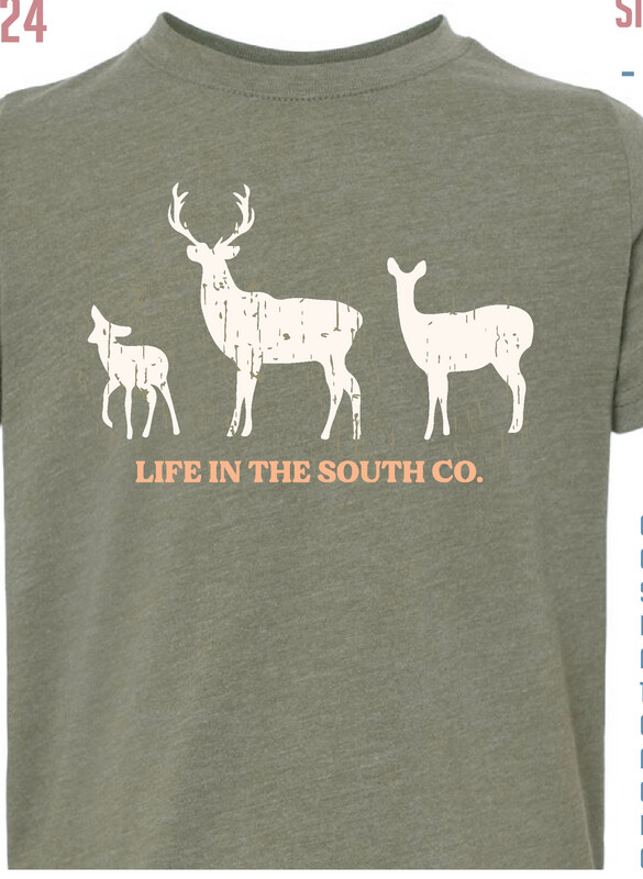 Life in the South Simple Deer Tshirt