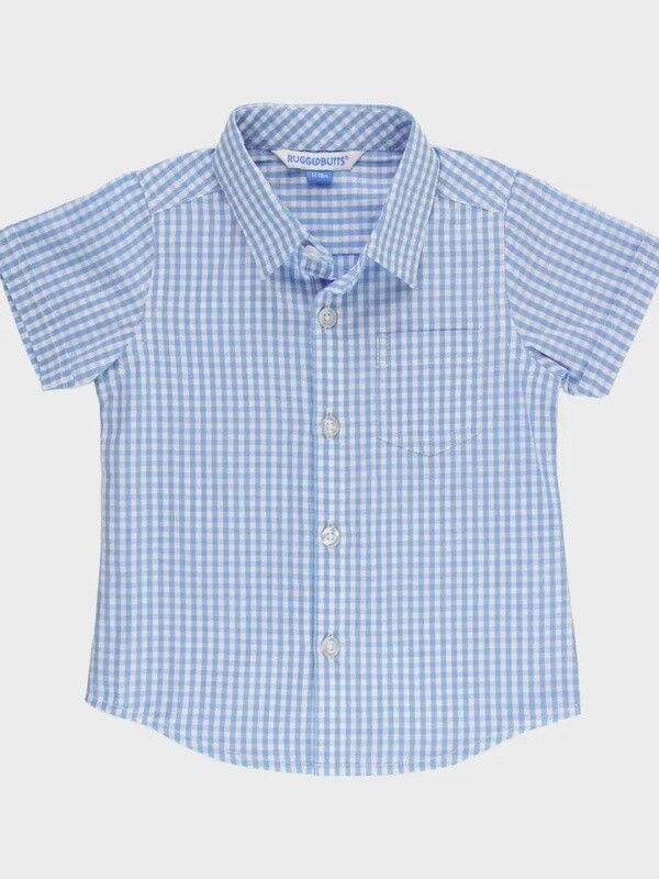 RuggedButts Blue Gingham SL Button Down