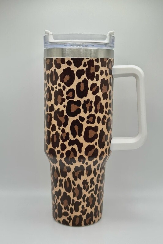 Leopard Stainless steel insulation cup 40oz