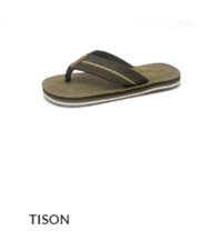 Strauss+Ramm Kids Boy&#39;s Tison Brn Flip Flop