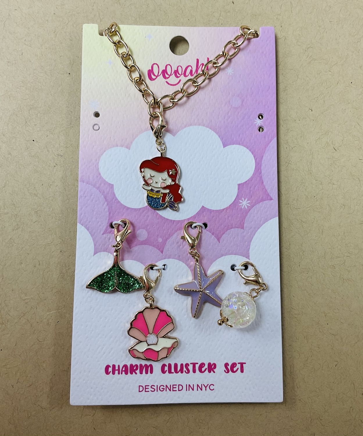 Interchangeable Ariel charm necklace