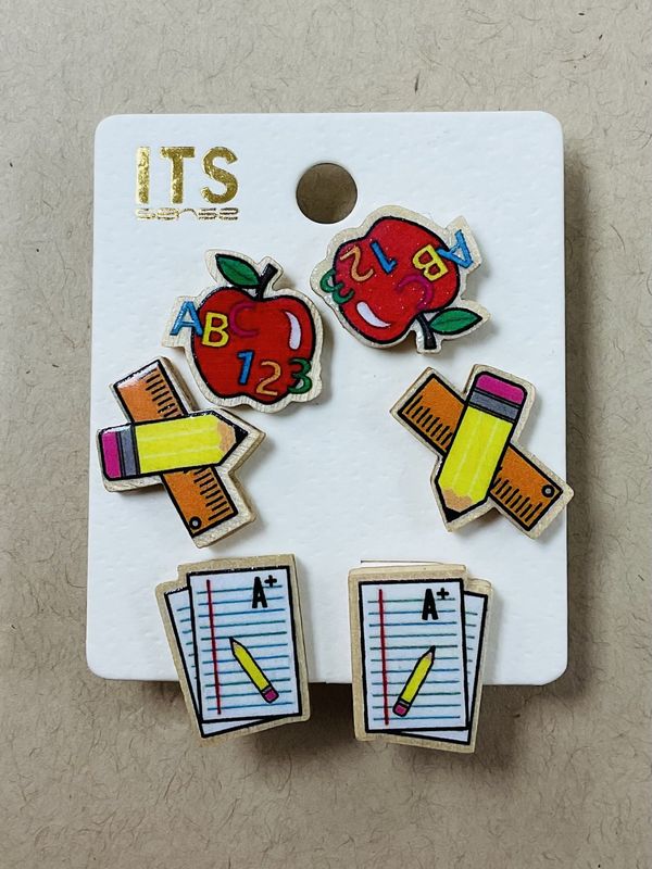 Back to school multi-pack earrings