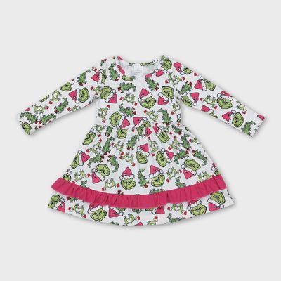 Grinch Ruffle Dress