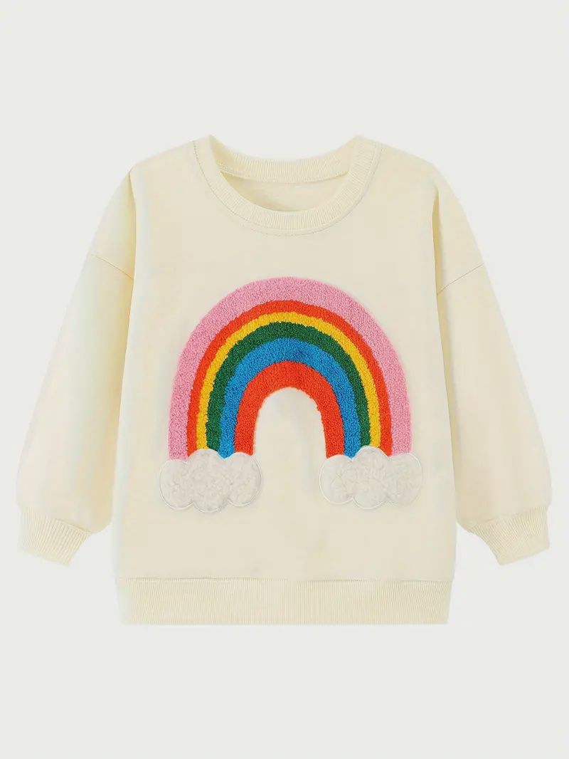 Rainbow Embroidered/French Knot Rainbow L/S Tee