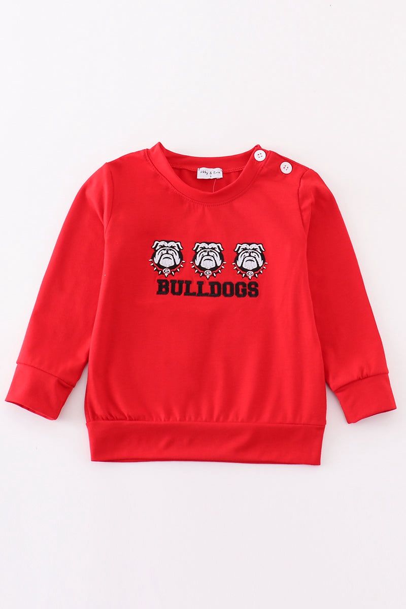 Bulldogs Embroidered Top