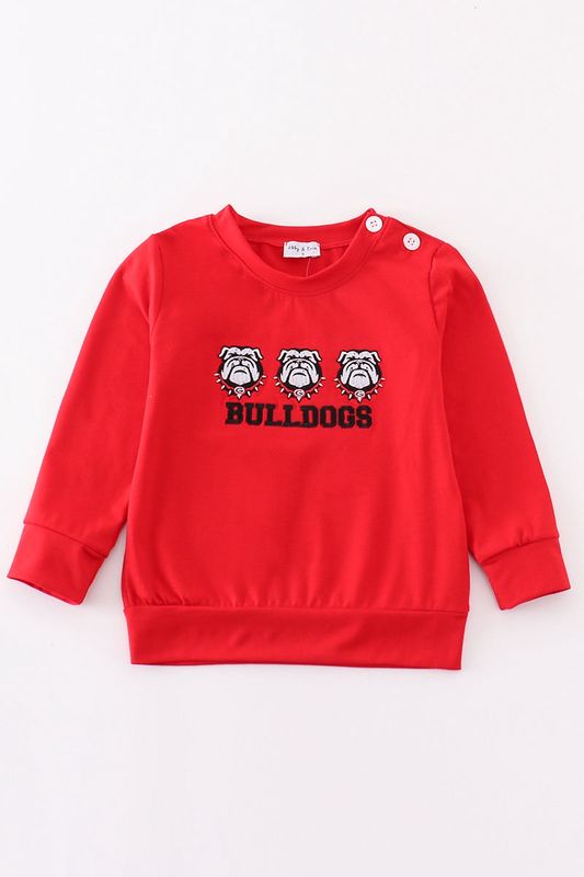 Bulldogs Embroidered Top