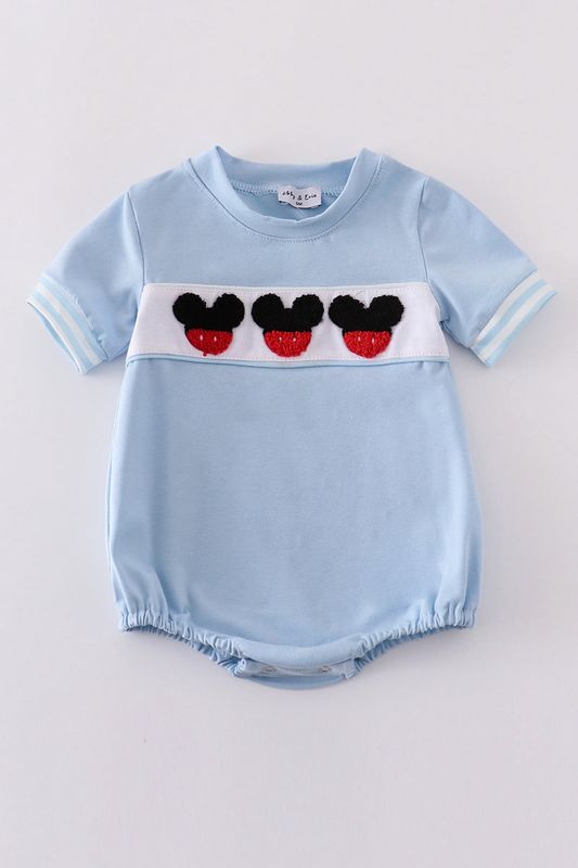 Blue Mouse French Knot Bubble