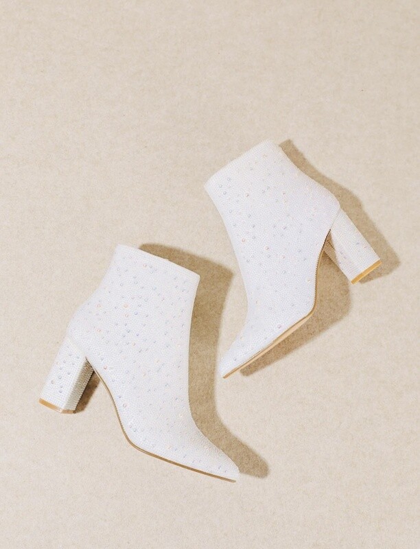 White Christina Boots