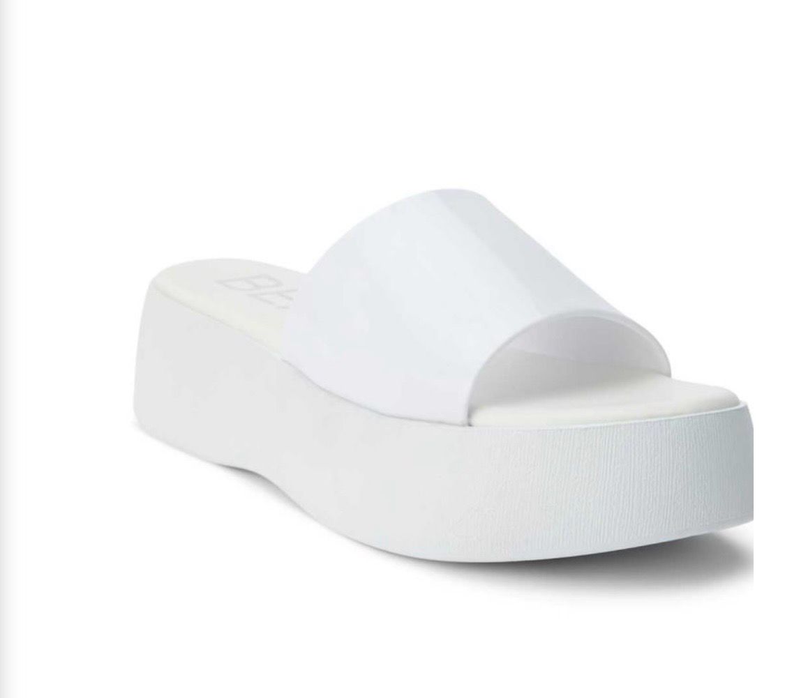 Solar Platform Sandal, Colour: White, Size: 7