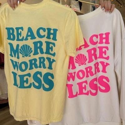 Beach More Worry Less T-Shirt