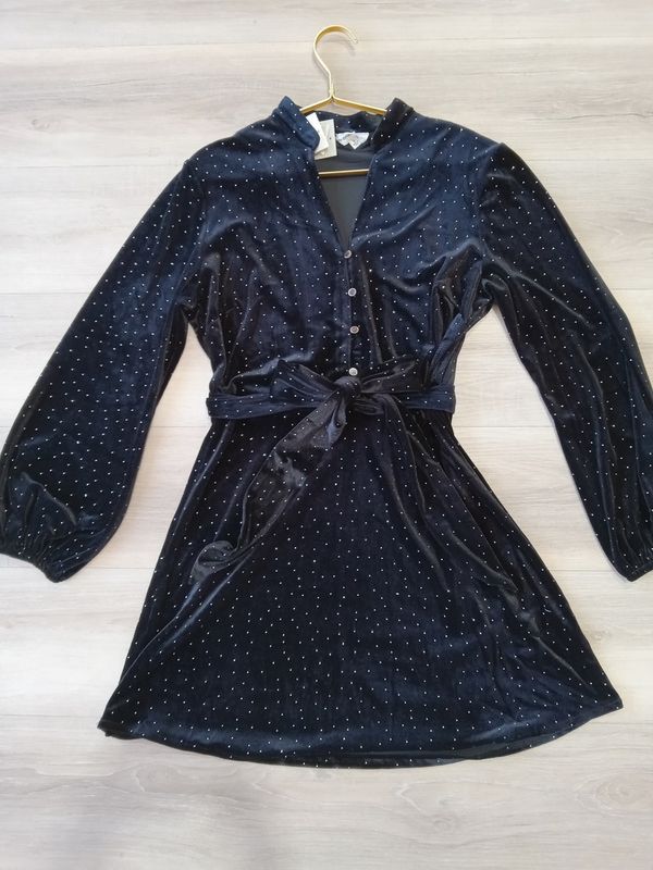 Black Rhinestone Dress