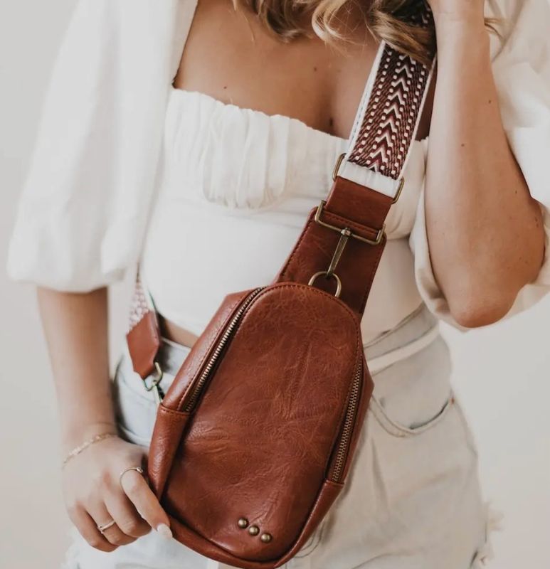 Jordan Sling Bag, Colour: Dark Chestnut