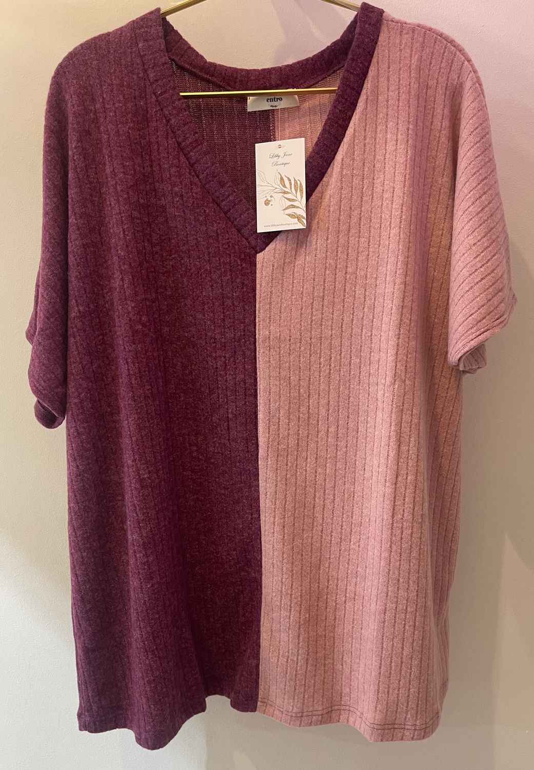 Plum Combo Top