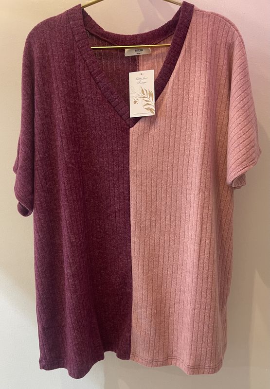 Plum Combo Top