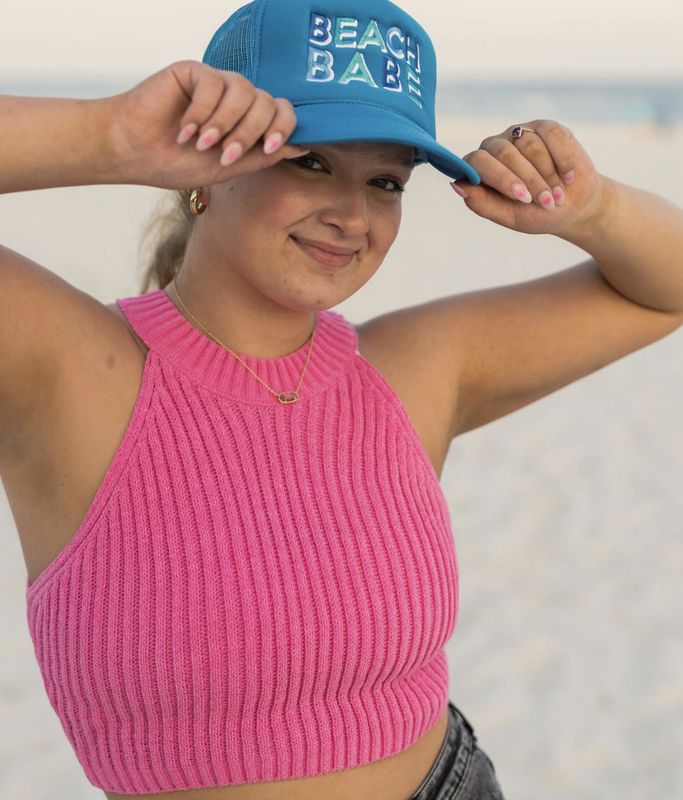 Ribbed Halter Top