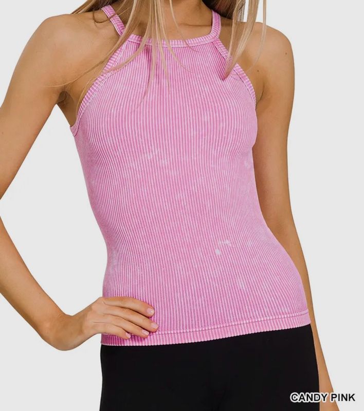 Washed Rib Seamless Cami