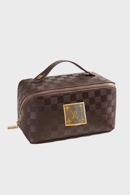 Checkered Waterproof Travel Pouch