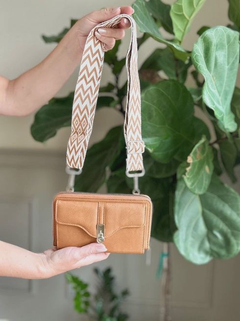 Crossbody with Straps, Colour: Brown