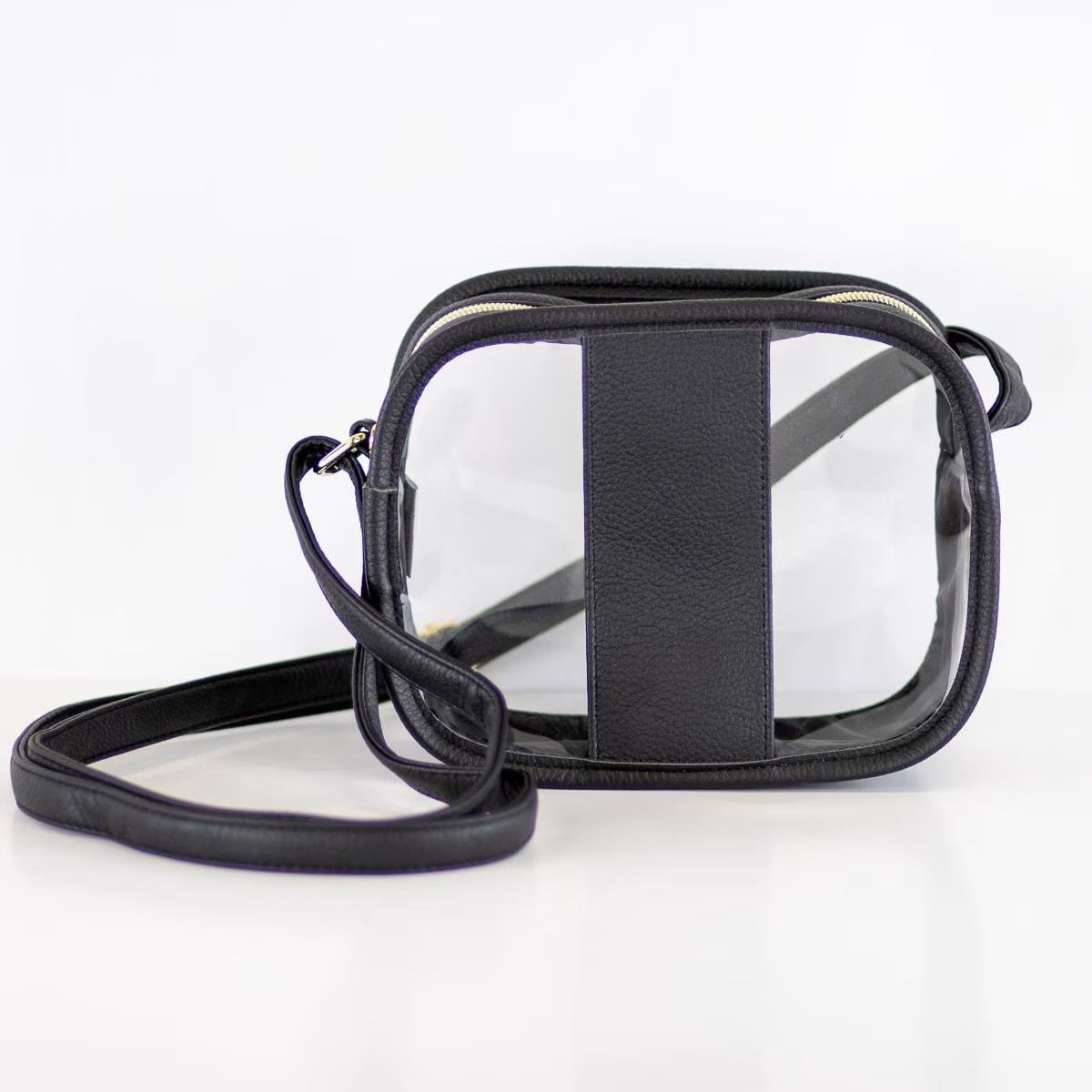 Emma Clear Crossbody Black