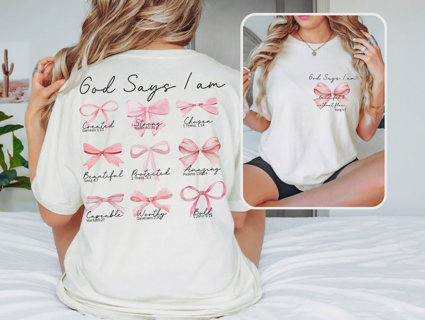 God Says I Am White T-Shirt