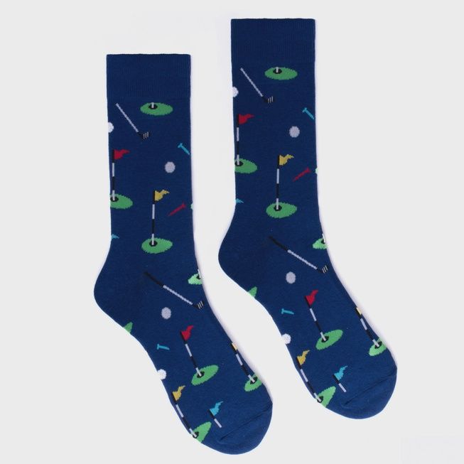 Golf Socks, Colour: Blue