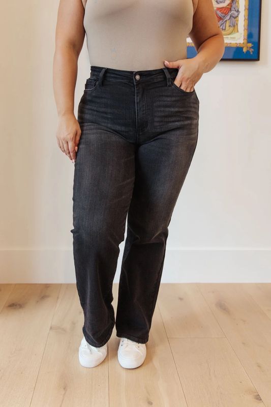High Rise Straight Leg Jeans