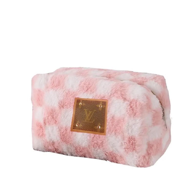 LV Dupe Make-Up Checkered Pouch