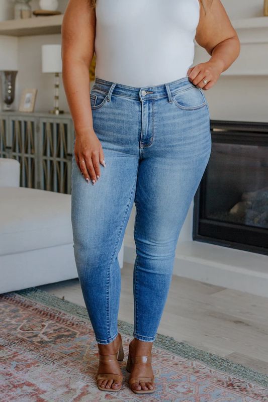 Mid Rise Vintage Skinny Jeans