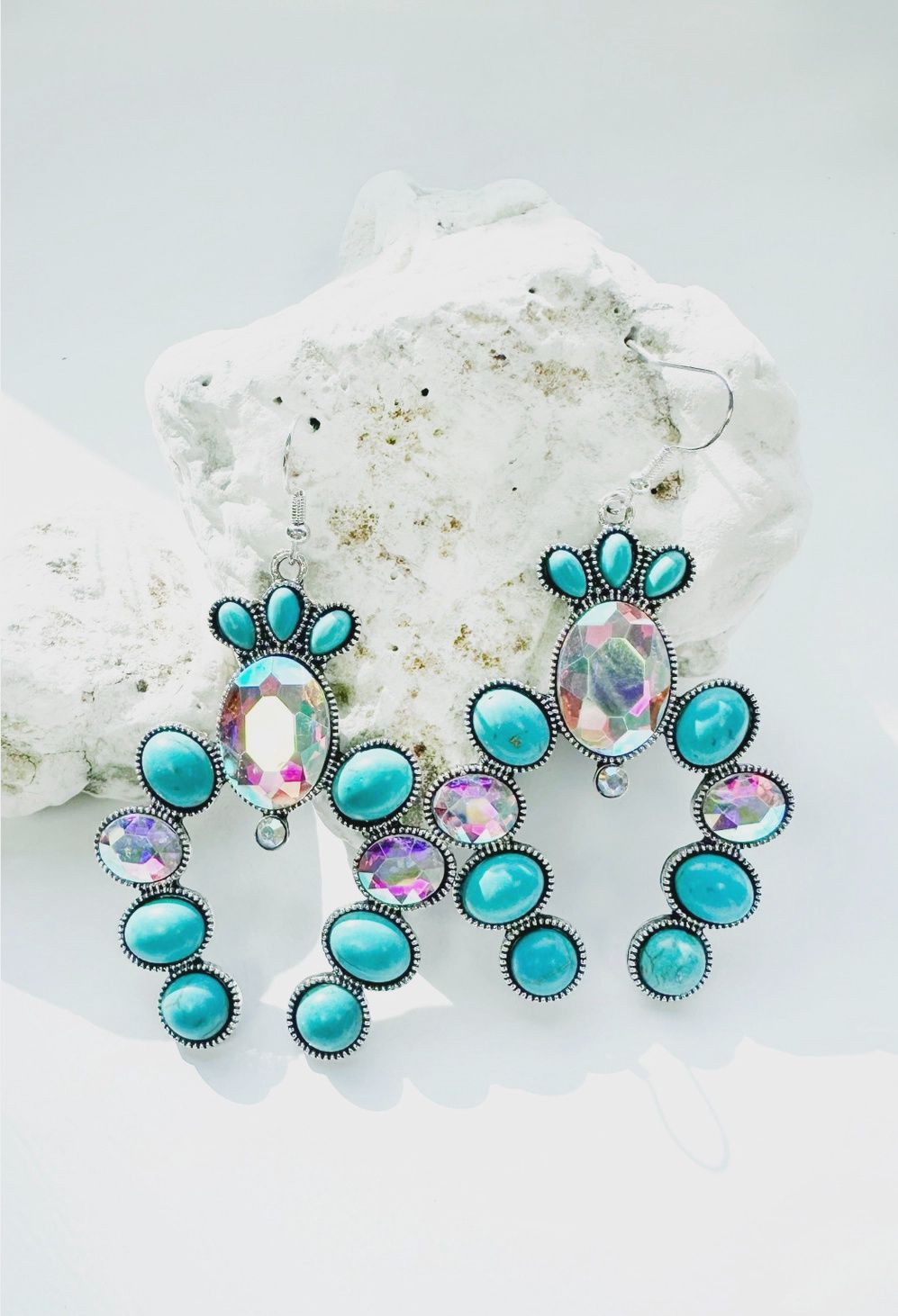Iridescent Blossom Earrings