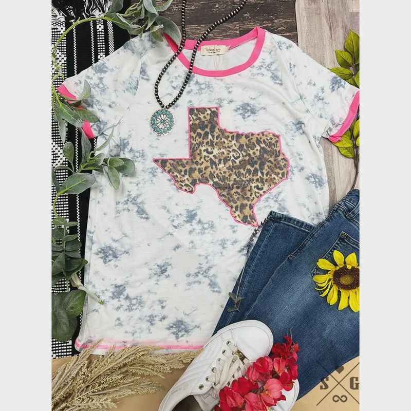 Texas In Leopard Top