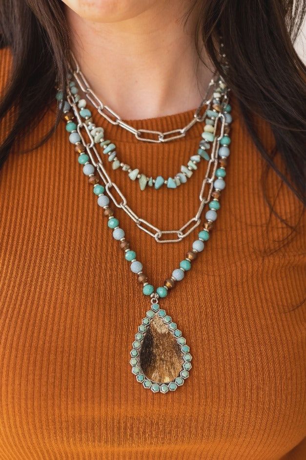 Western Air Stacked Necklace