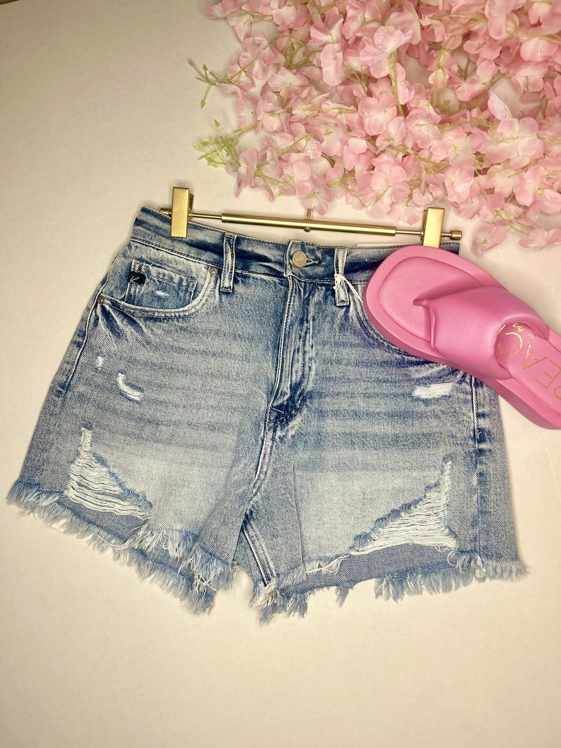 Comfort Waste Band High Rise Mom Shorts