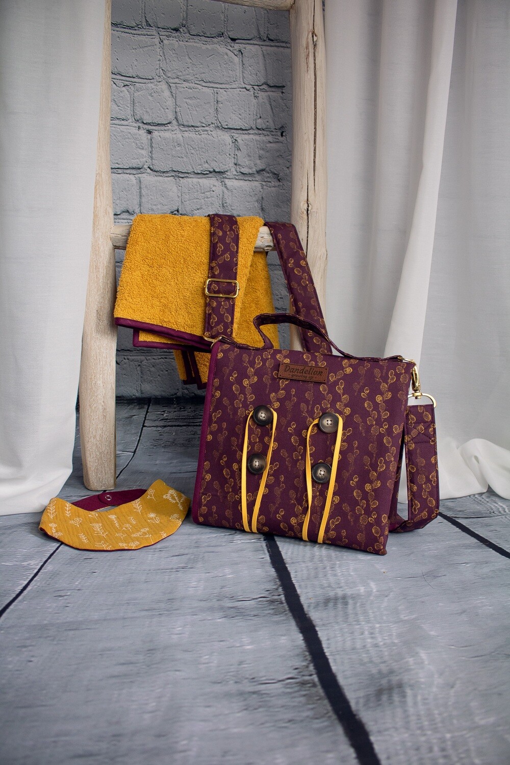 Wickeltasche &quot;Wickelbuddy&quot; aubergine