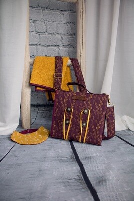 Wickeltasche &quot;Wickelbuddy&quot; aubergine