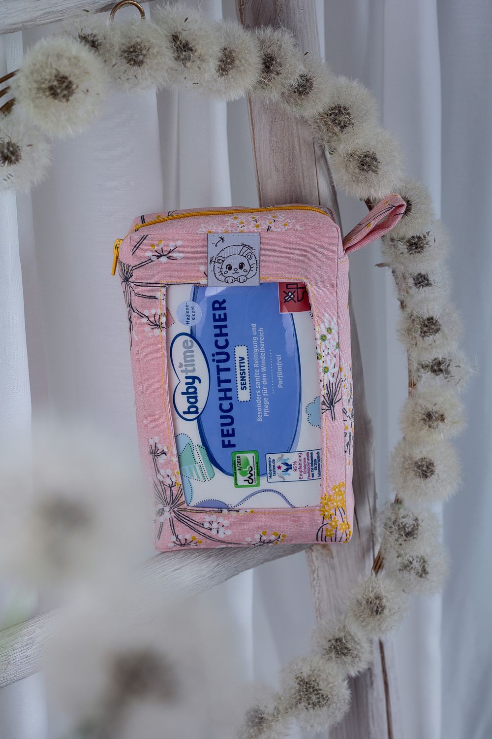 Windel- &amp; Feuchttuchtasche rosa