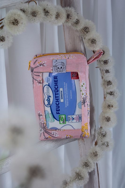 Windel- &amp; Feuchttuchtasche rosa