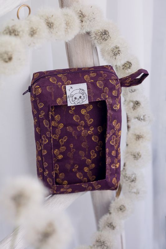 Windel- &amp; Feuchttuchtasche aubergine
