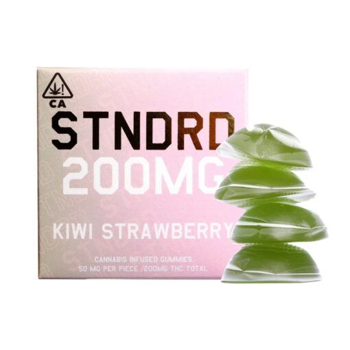 Stndrd Kiwi Strawberry 200 Mg Indica Gummies