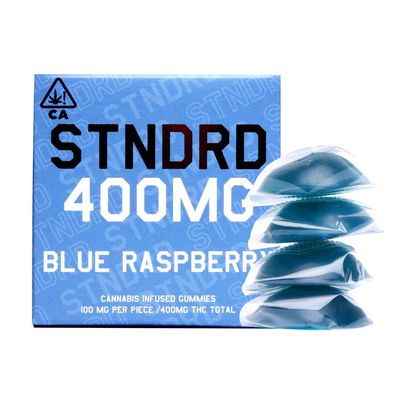 Stndrd Blue Raspberry 400 MG Sativa Gummies