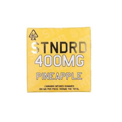 Stndrd 400 MG Pineapple Flavored Infused Gummies - Sativa Strain