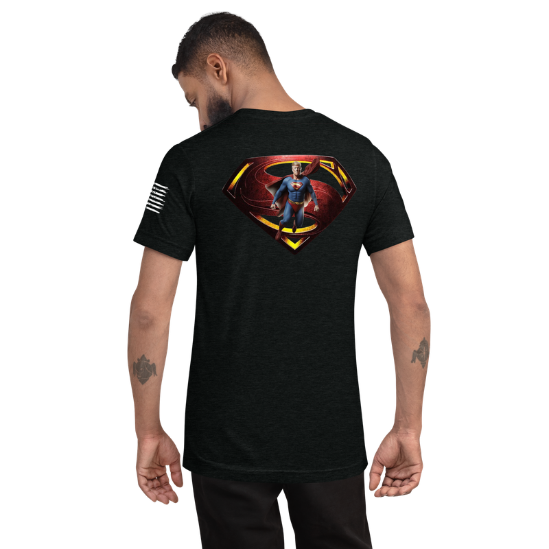 TRUMP IS THE REAL SUPERMAN | WHI TXT | T-shirt