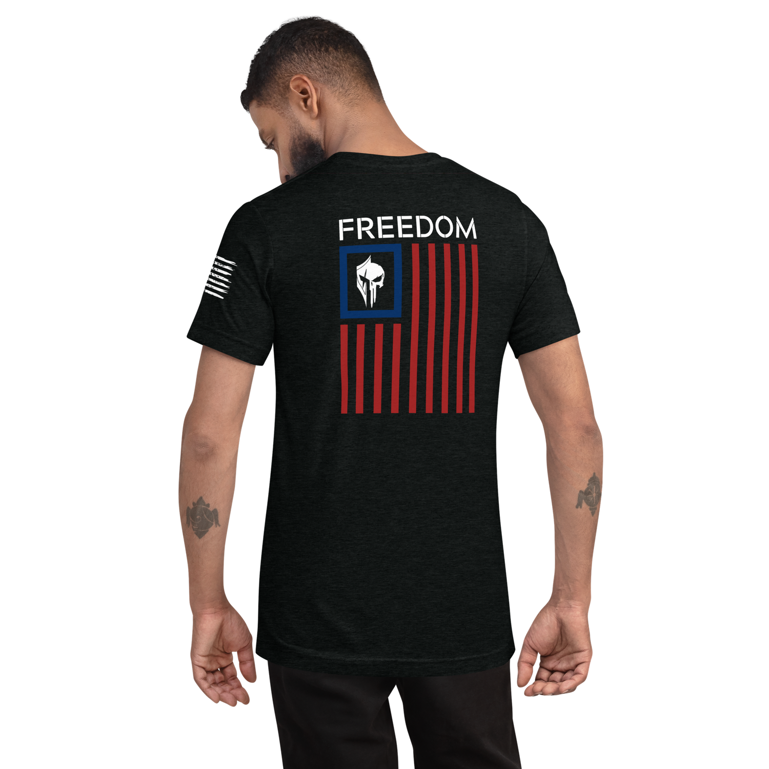 FREEDOM FLAG | WHI TXT | T-shirt