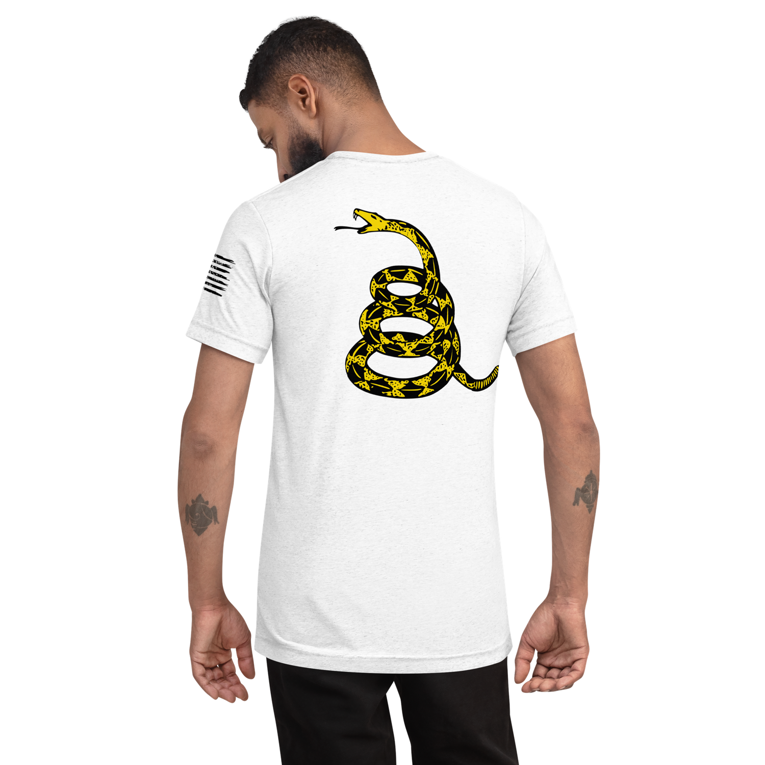 DON'T TREAD ON ME | BLK TXT YL SNAKE | T-shirt